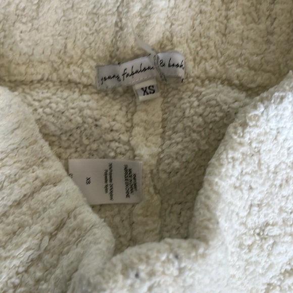 Young Fabulous & Broke Creamy White Sherpa Sweater Pull On Pant XS - Picture 6 of 6